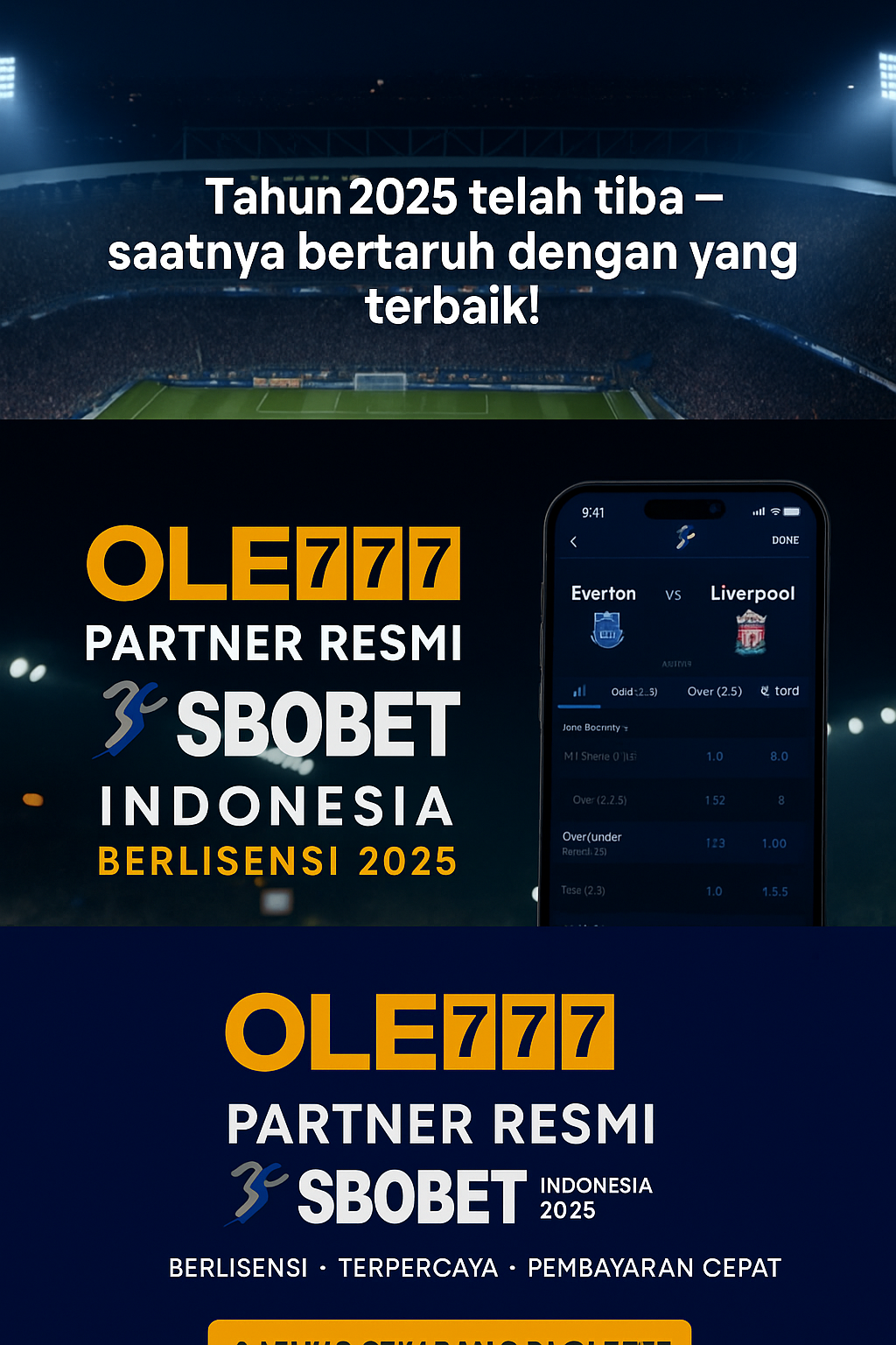 Platform sportsbook Ole777 dengan fitur lengkap